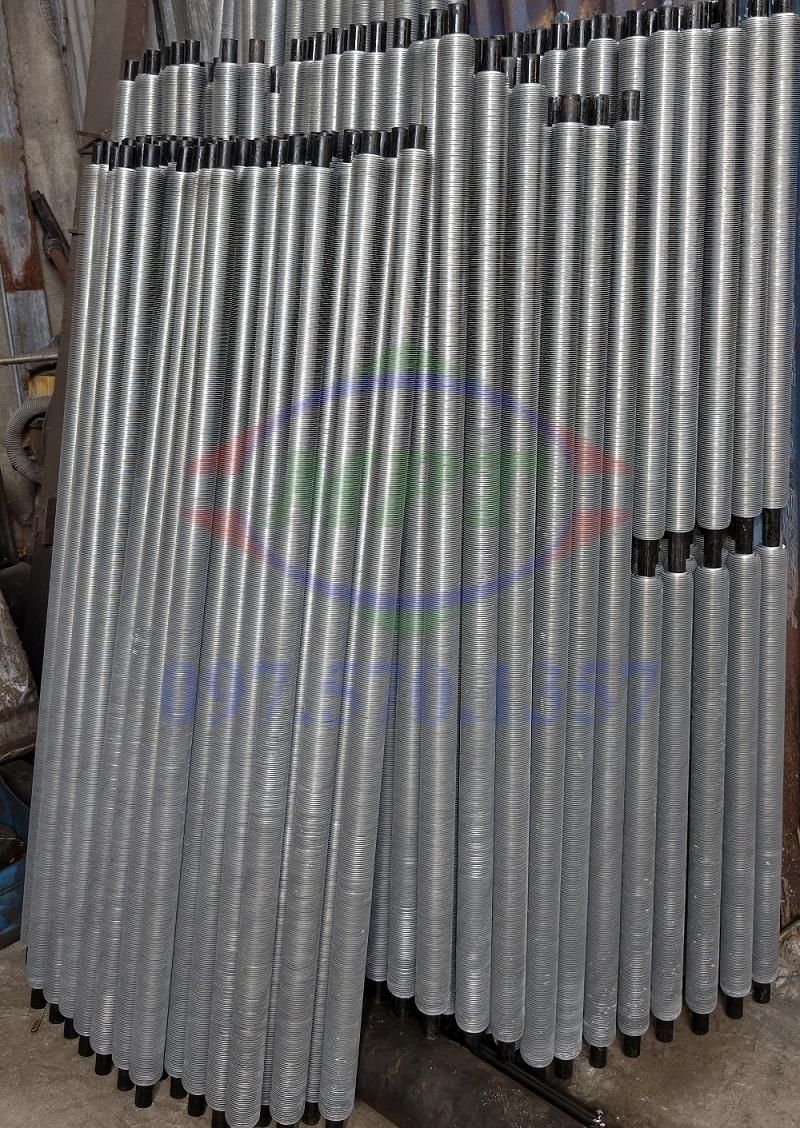 Gia nhiệt không khí bằng nước nóng qua ống tản nhiệt cánh nhôm