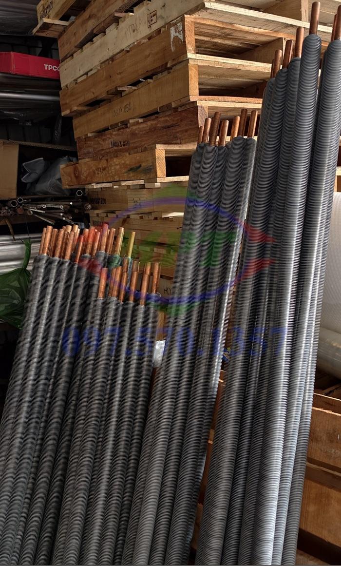 Gia nhiệt không khí cho hệ thống sấy bằng ống tản nhiệt cánh nhôm